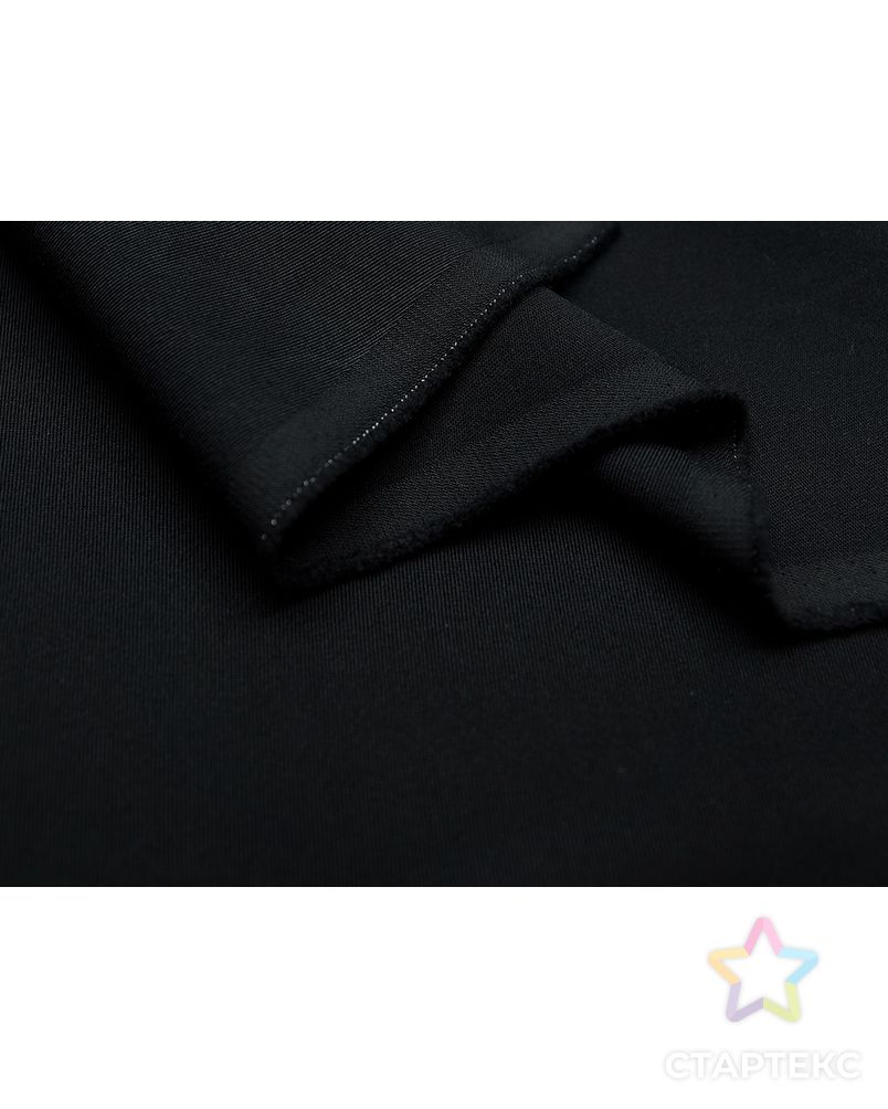 Плотная костюмная ткань черного цвета арт. ГТ-2902-1-ГТ0047780 4