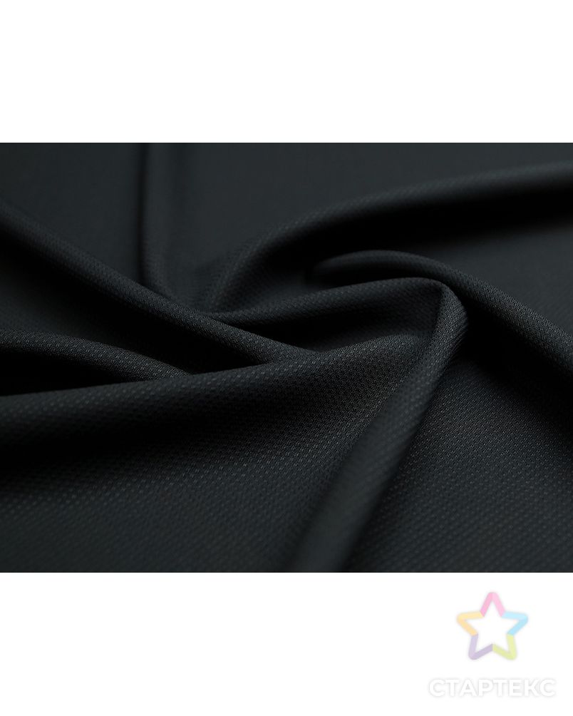 Фактурная костюмная ткань черного цвета арт. ГТ-2926-1-ГТ0047806 1