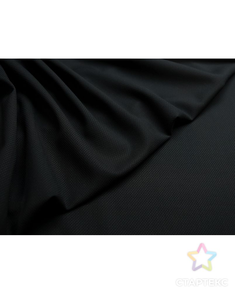 Фактурная костюмная ткань черного цвета арт. ГТ-2926-1-ГТ0047806 3