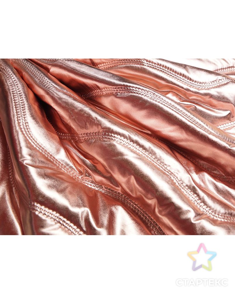 Курточная 2-х сторонняя стеганая ткань, цвет розовый металлик  (200 г/м2) арт. ГТ-2943-1-ГТ0047823 3