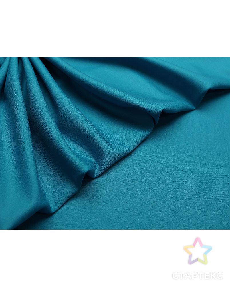 Ткань костюмная двухсторонняя, цвет насыщенный голубой арт. ГТ-2956-1-ГТ0047836