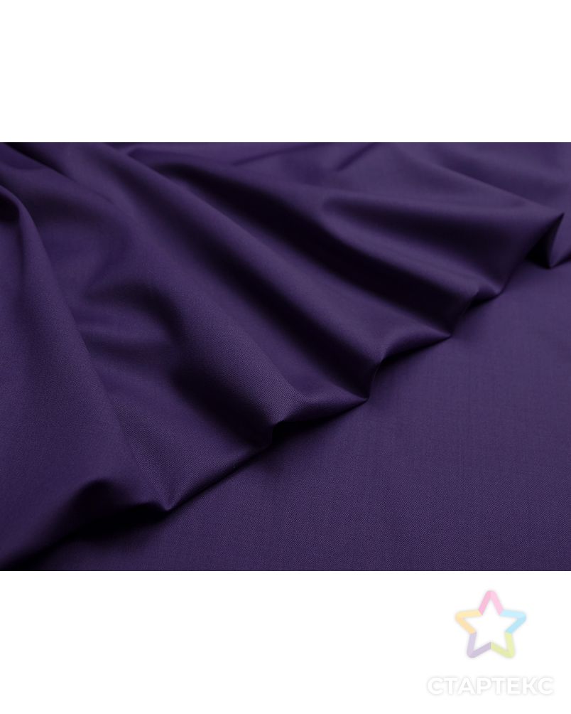 Ткань костюмная двухсторонняя насещенного фиолетового цвета арт. ГТ-2962-1-ГТ0047842 3