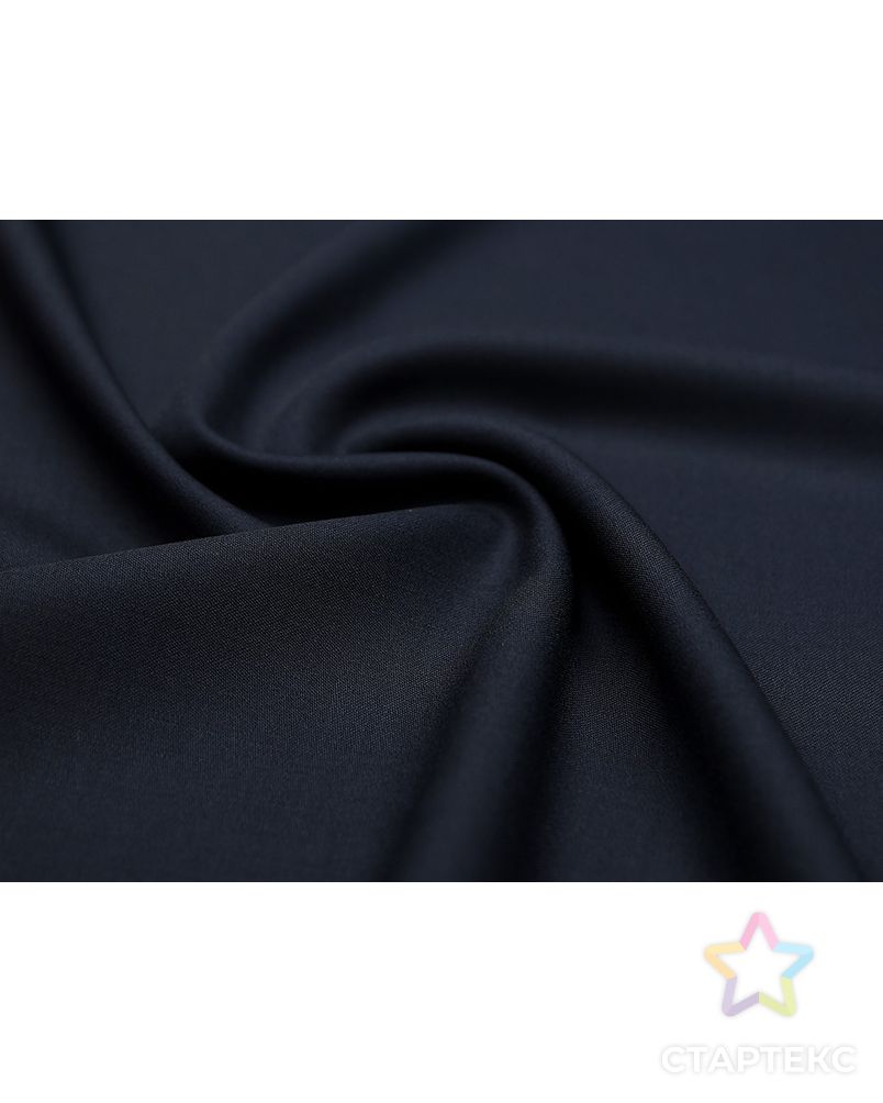 Ткань костюмная двухсторонняя темно-синего цвета  (240г/м2) арт. ГТ-2973-1-ГТ0047853 1