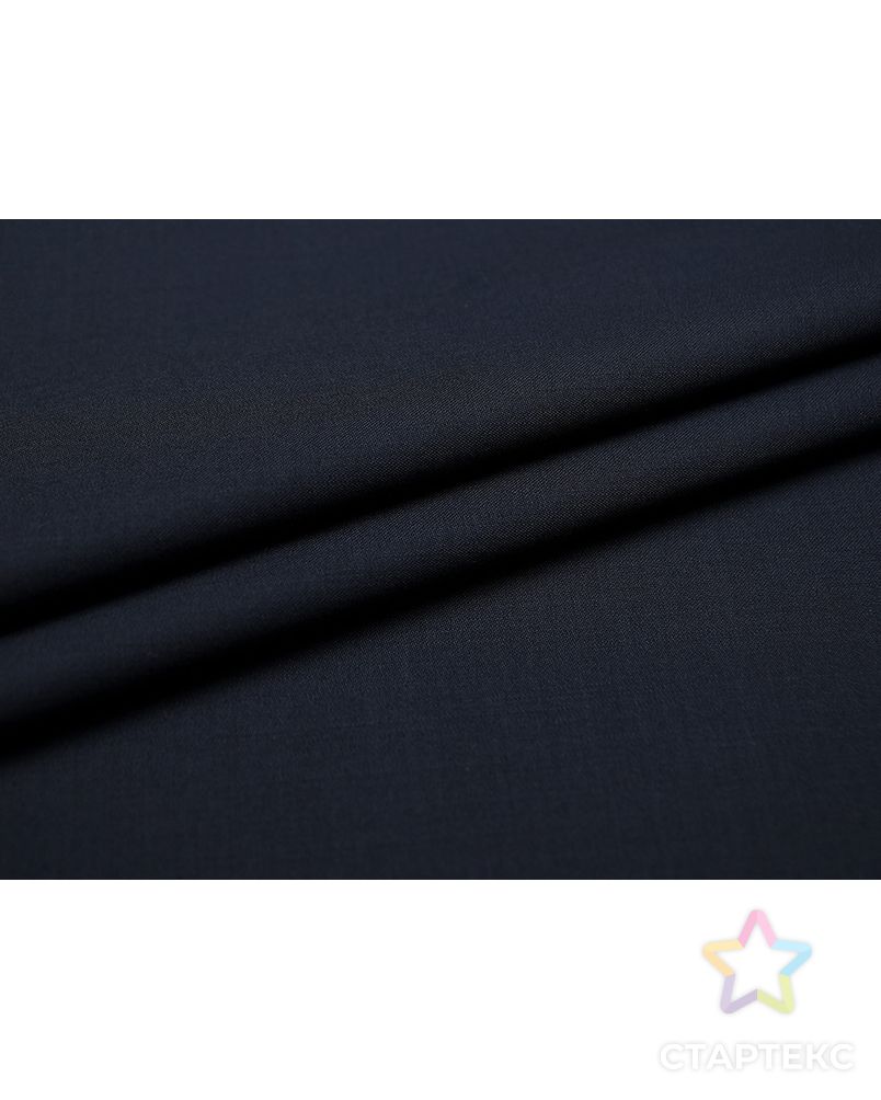 Ткань костюмная двухсторонняя темно-синего цвета  (240г/м2) арт. ГТ-2973-1-ГТ0047853