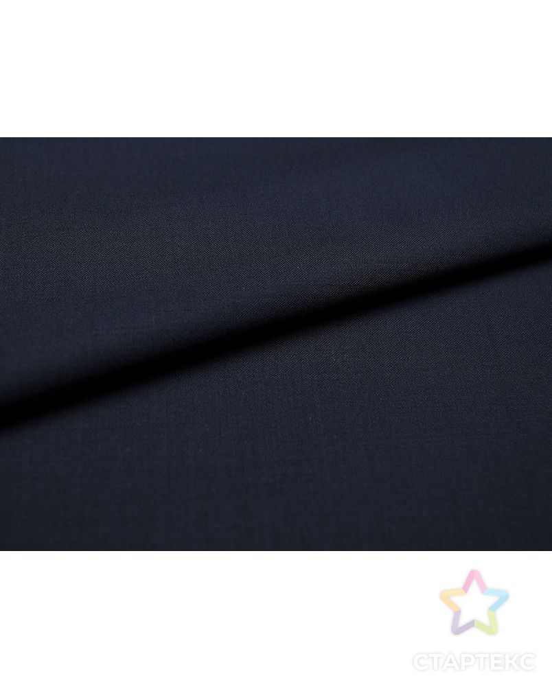 Ткань костюмная двухсторонняя темно-синего цвета  (240г/м2) арт. ГТ-2973-1-ГТ0047853 5
