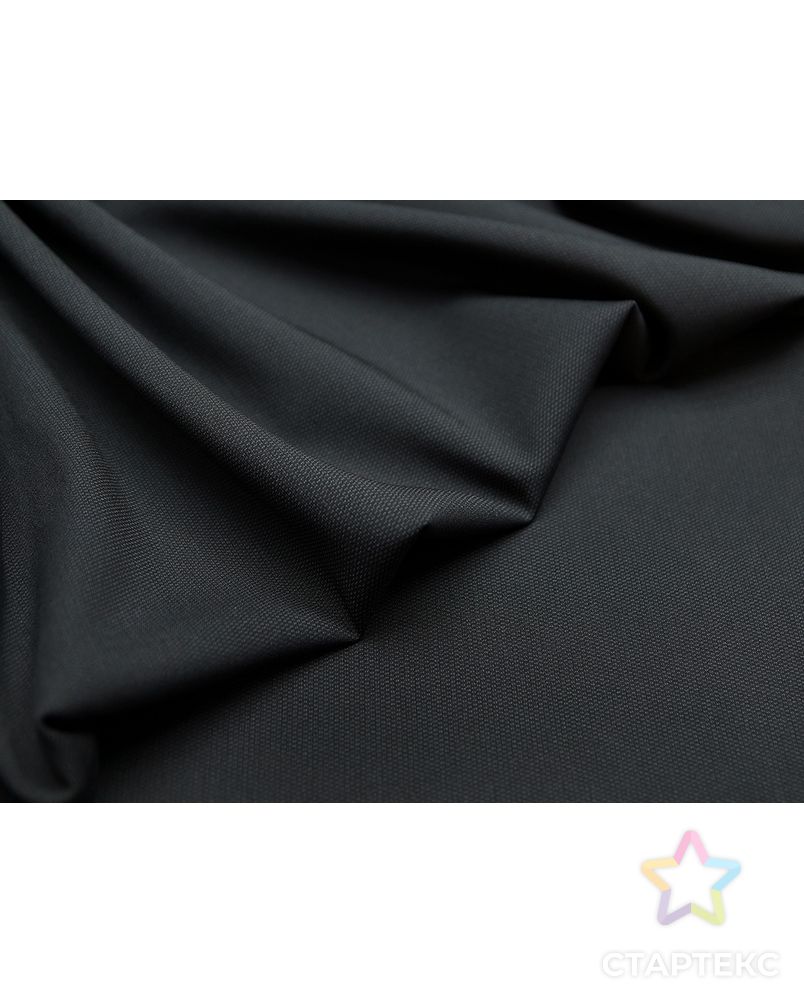 Прекрасная костюмная ткань черного цвета с текстурной поверхностью арт. ГТ-3007-1-ГТ0047887 3
