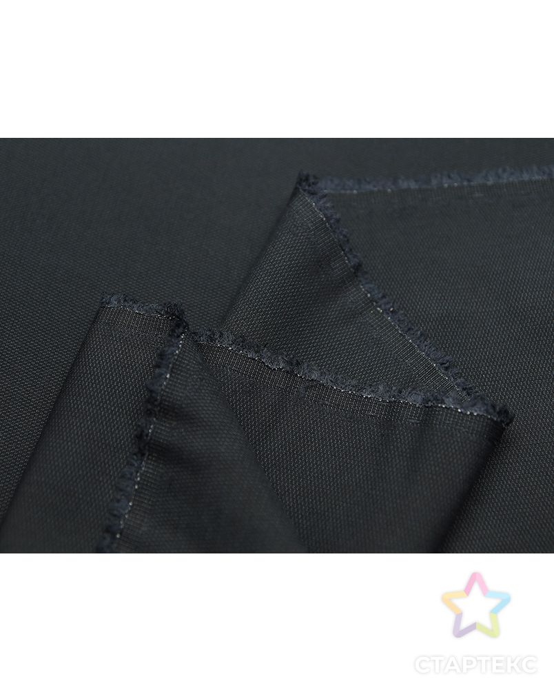 Прекрасная костюмная ткань черного цвета с текстурной поверхностью арт. ГТ-3007-1-ГТ0047887
