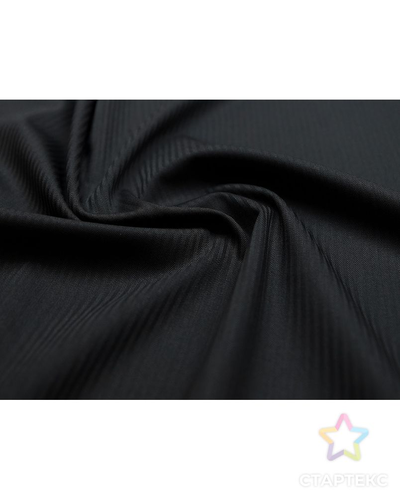 Заказать Классическая костюмная ткань черного цвета в полоску арт. ГТ-3016-1-ГТ0047896 в Новосибирске