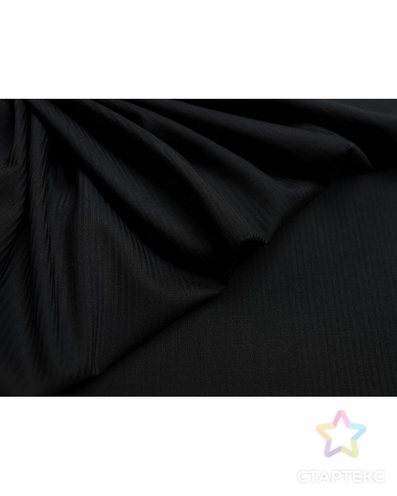 Заказать Классическая костюмная ткань черного цвета в полоску арт. ГТ-3016-1-ГТ0047896 в Новосибирске