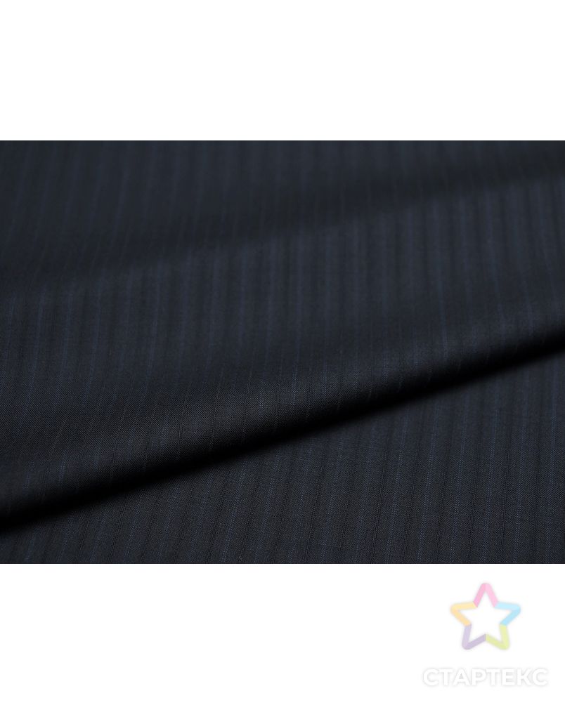 Изысканная костюмная ткань, темно-синего цвета в полоску арт. ГТ-3032-1-ГТ0047915 6