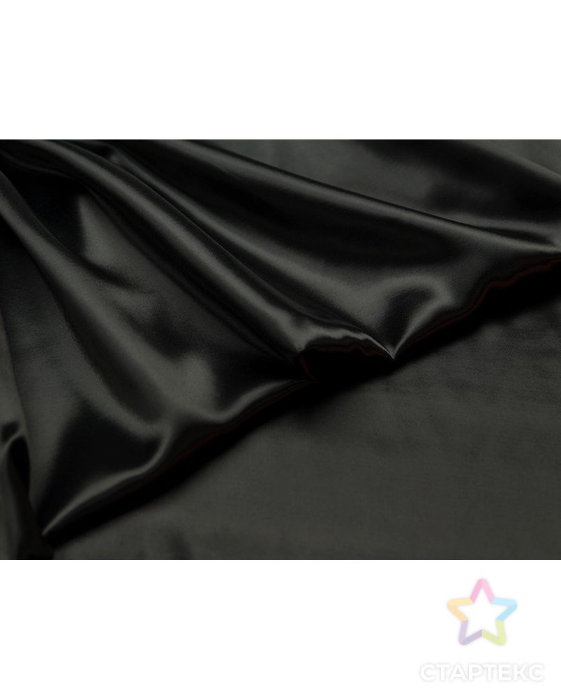 Великолепная подкладочная ткань угольно-черного цвета  (165 г/м2) арт. ГТ-3216-1-ГТ0047953 3