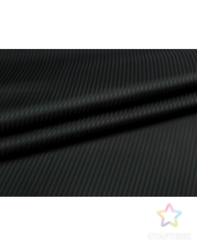 Черная подкладочная ткань в полоску арт. ГТ-3217-1-ГТ0047954 2