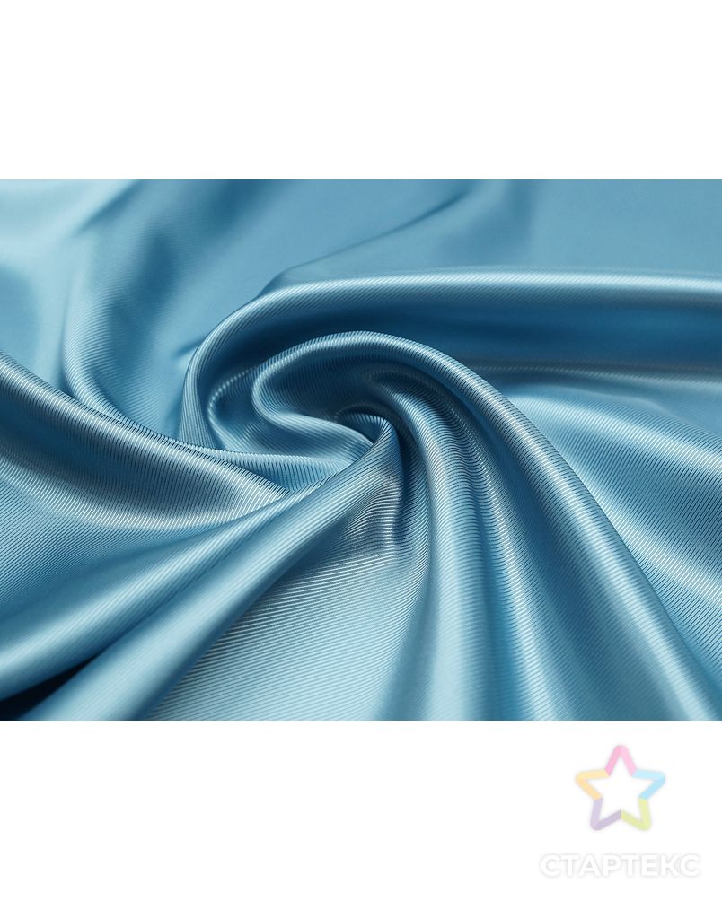 Прекрасная подкладочная ткань в диагональную полоску голубого цвета (76 г/м2) арт. ГТ-3225-1-ГТ0047962 1