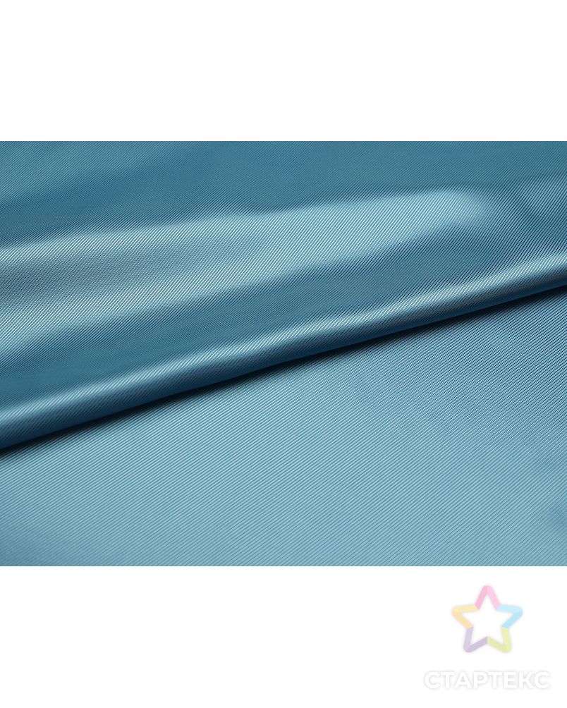 Прекрасная подкладочная ткань в диагональную полоску голубого цвета (76 г/м2) арт. ГТ-3225-1-ГТ0047962 5