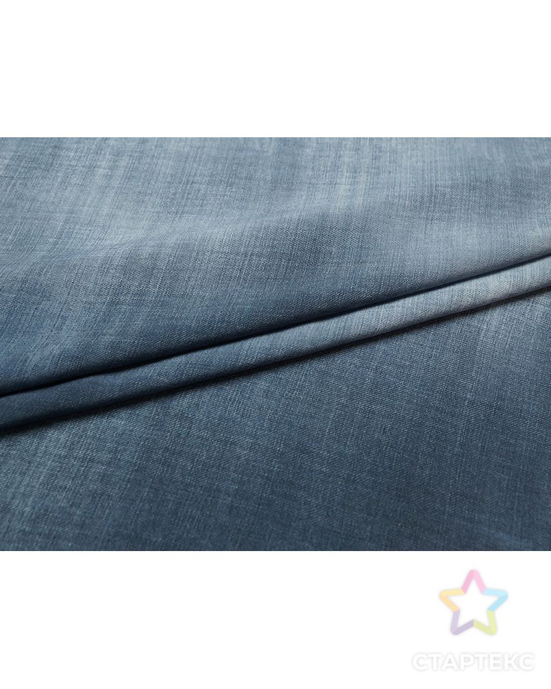 Великолепная блузочная ткань с принтом в джинсовом стиле арт. ГТ-3270-1-ГТ0048015 2
