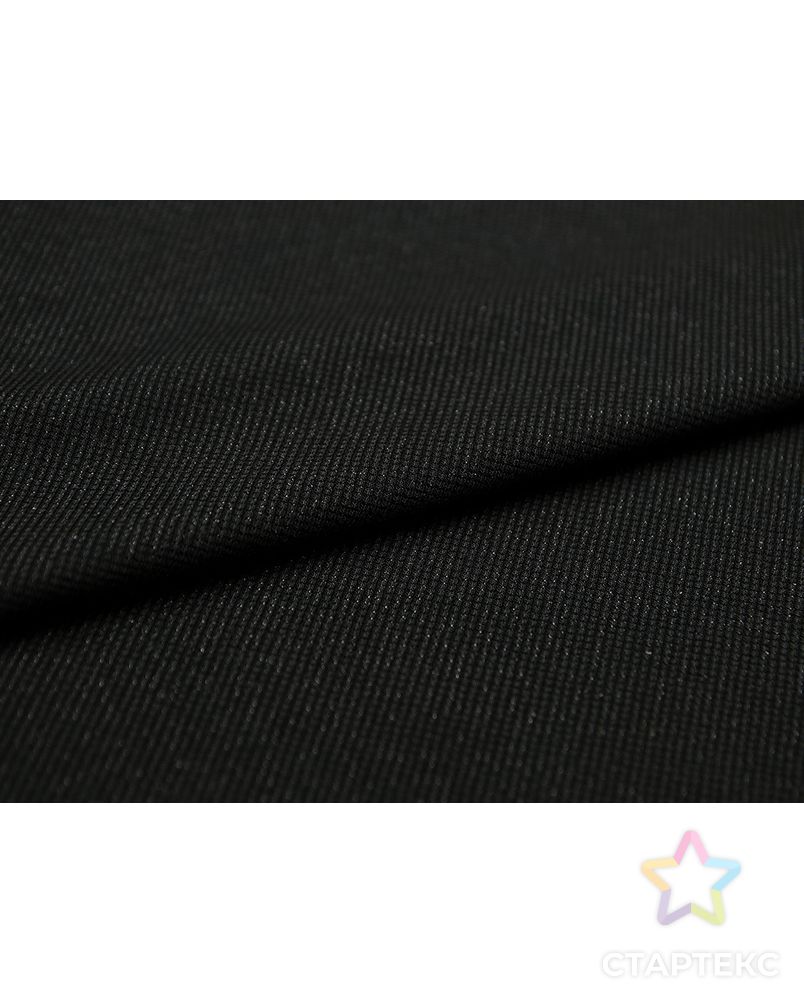 Великолепный трикотаж с люрексом, мерцающий черный (215 гр/м2) арт. ГТ-3308-1-ГТ0048055 5