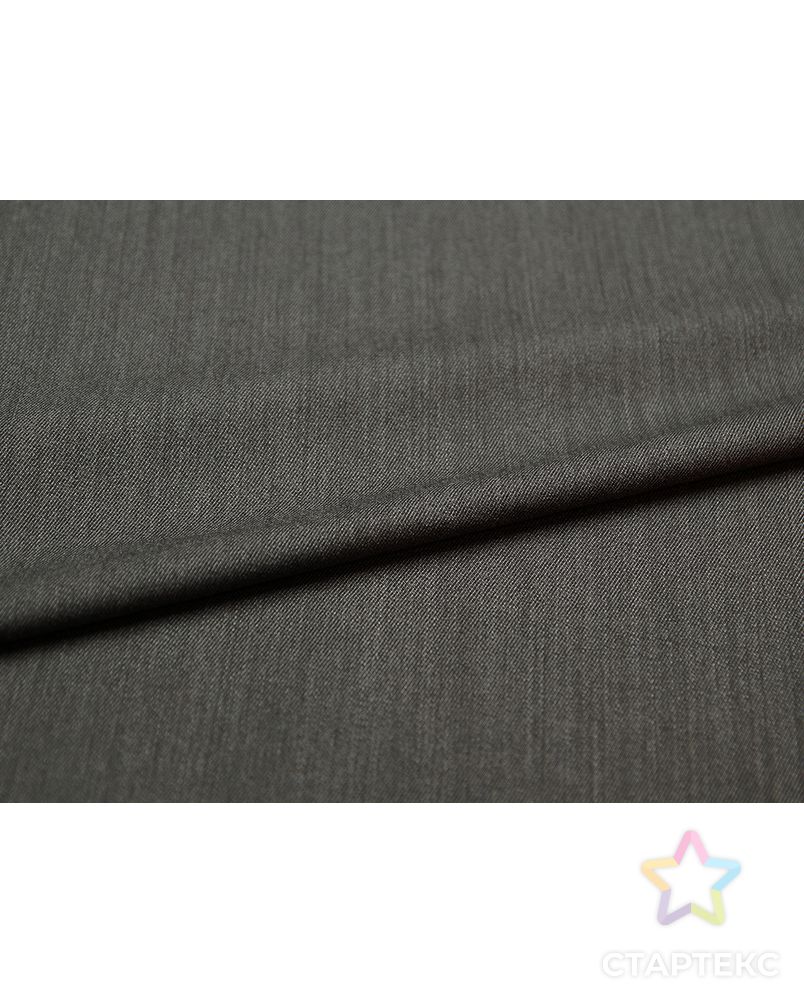 Ткань костюмная шерстяная, серый меланж (200 гр/м2) арт. ГТ-3398-1-ГТ0048094 5