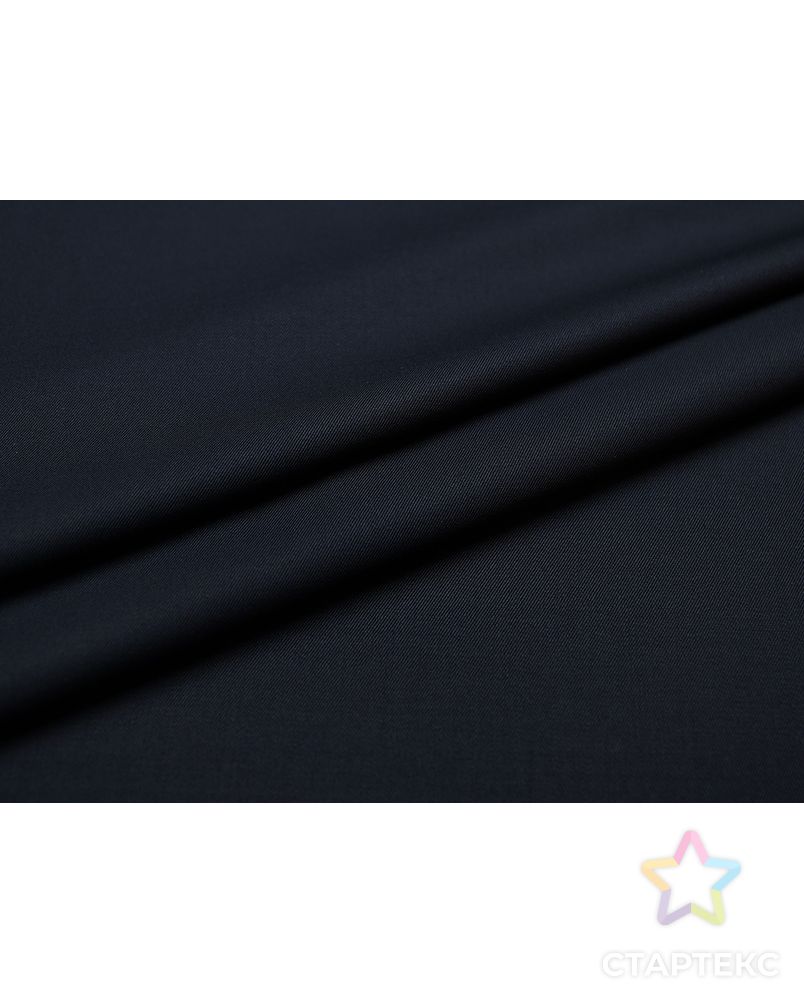 Классическая костюмная ткань темно-синего цвета (210 гр/м2) арт. ГТ-3324-1-ГТ0048104 2