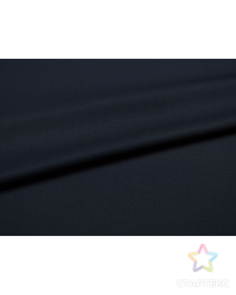 Классическая костюмная ткань темно-синего цвета (210 гр/м2) арт. ГТ-3324-1-ГТ0048104