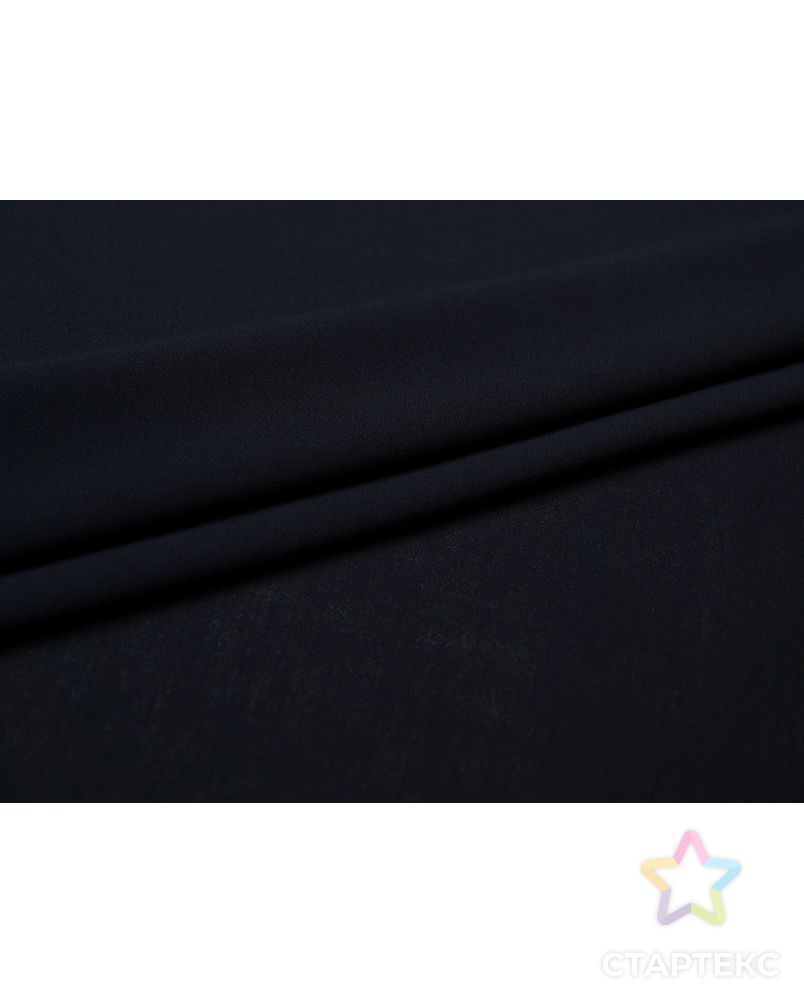 Прекрасная плательная ткань крепового плетения цвета полного затмения   (152 гр/м2) арт. ГТ-3429-1-ГТ0048128 2