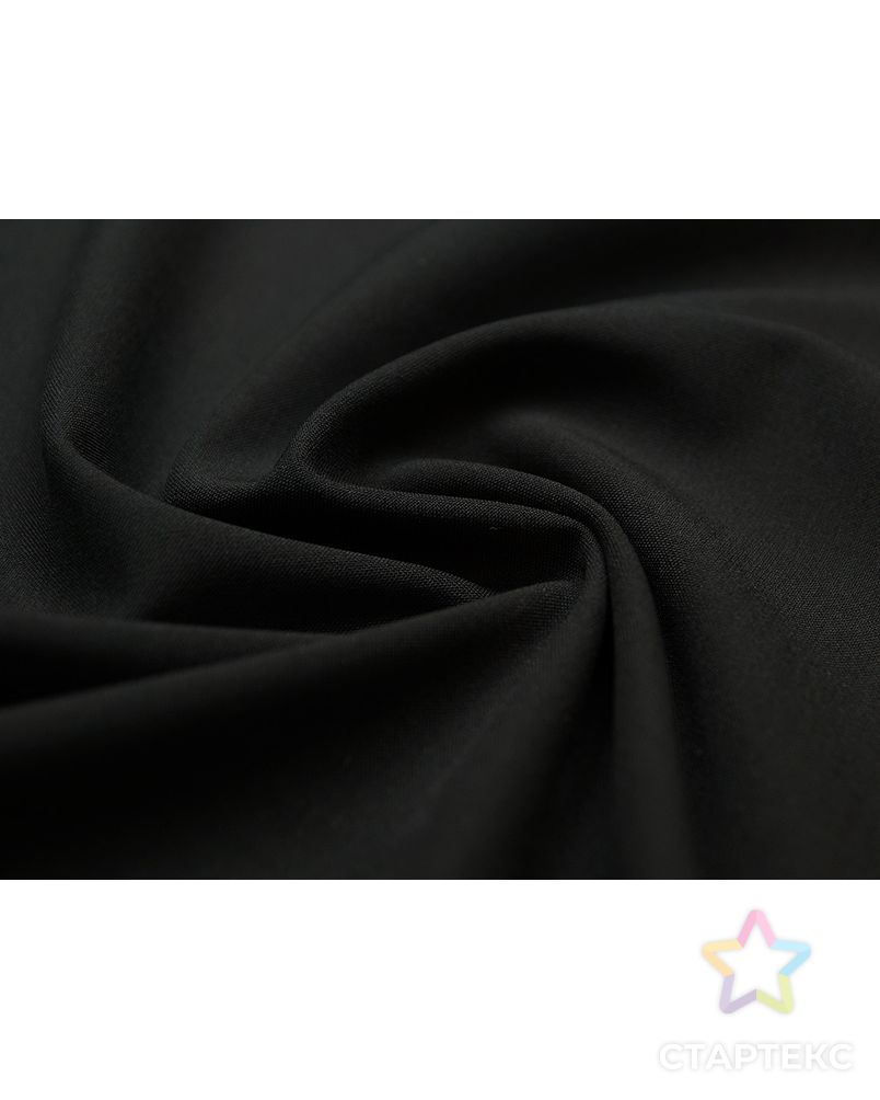 2х сторонняя костюмная ткань черного цвета (232 гр/м2) арт. ГТ-3479-1-ГТ0000049 1