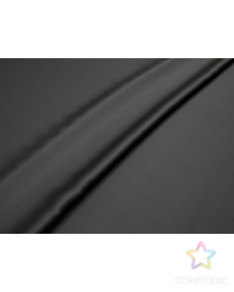 Блузочно-плательная ткань с атласным блеском, цвет графитовый арт. ГТ-8483-1-ГТ-5-10387-1-29-1 6