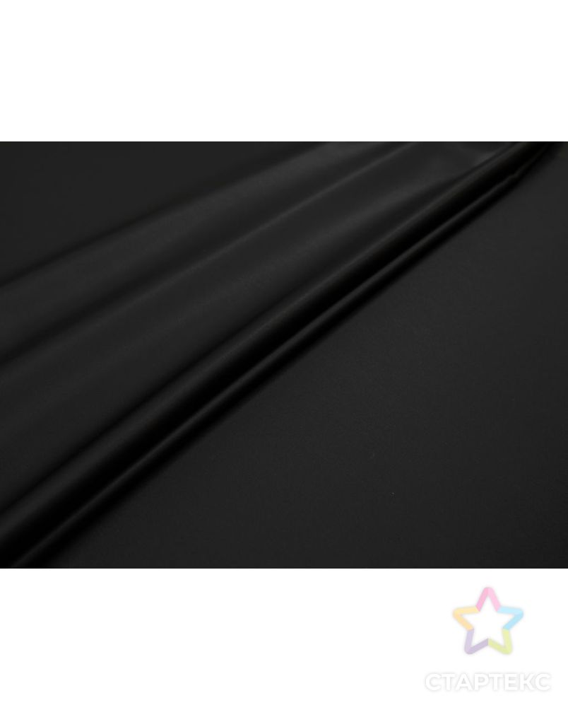 Блузочно-плательная ткань с атласным блеском, цвет чёрный арт. ГТ-8484-1-ГТ-5-10388-1-38-1 2