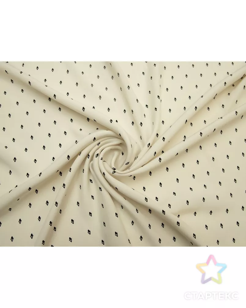 Ткань блузочная с мелким рисунком "ромбики" арт. ГТ-8708-1-ГТ-5-10608-2-21-1 - рис. 1