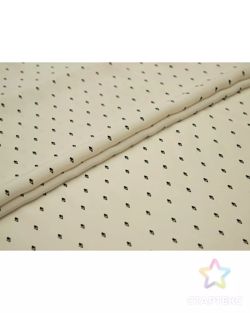 Ткань блузочная с мелким рисунком "ромбики" арт. ГТ-8708-1-ГТ-5-10608-2-21-1 - рис. 2