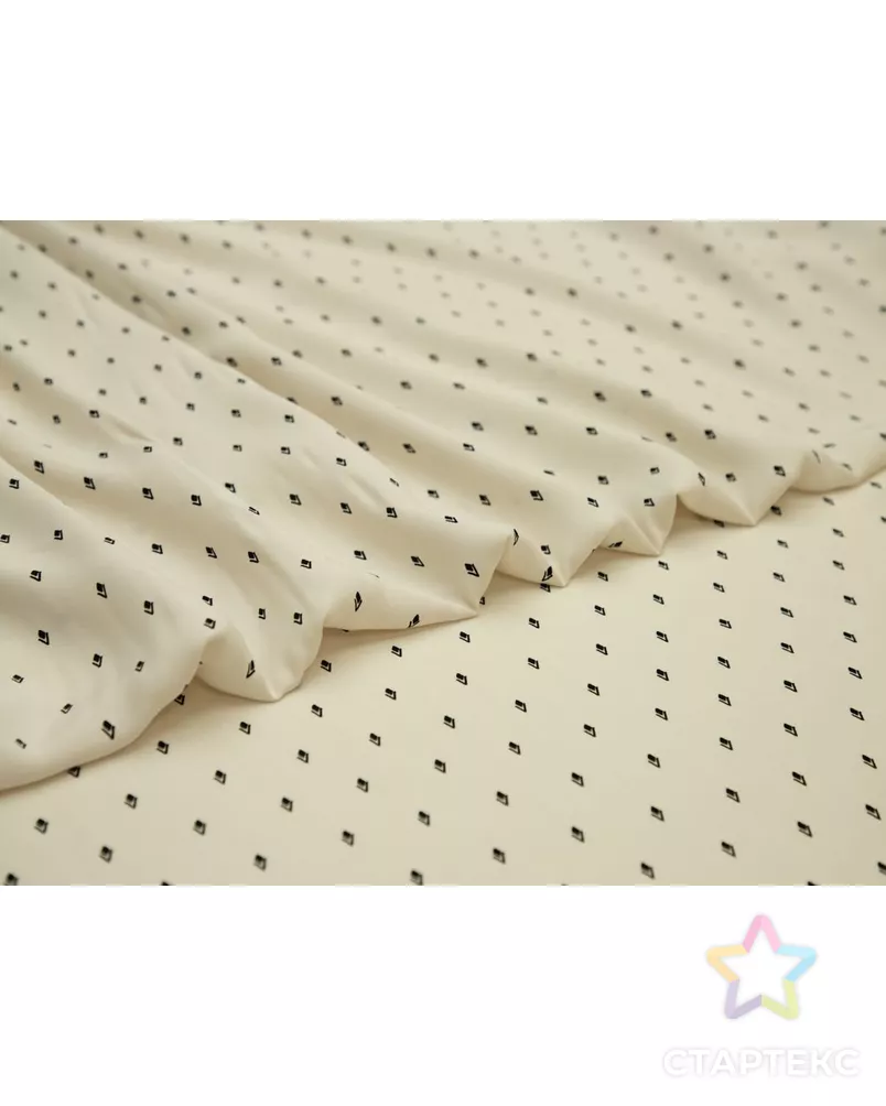 Ткань блузочная с мелким рисунком "ромбики" арт. ГТ-8708-1-ГТ-5-10608-2-21-1 - рис. 3