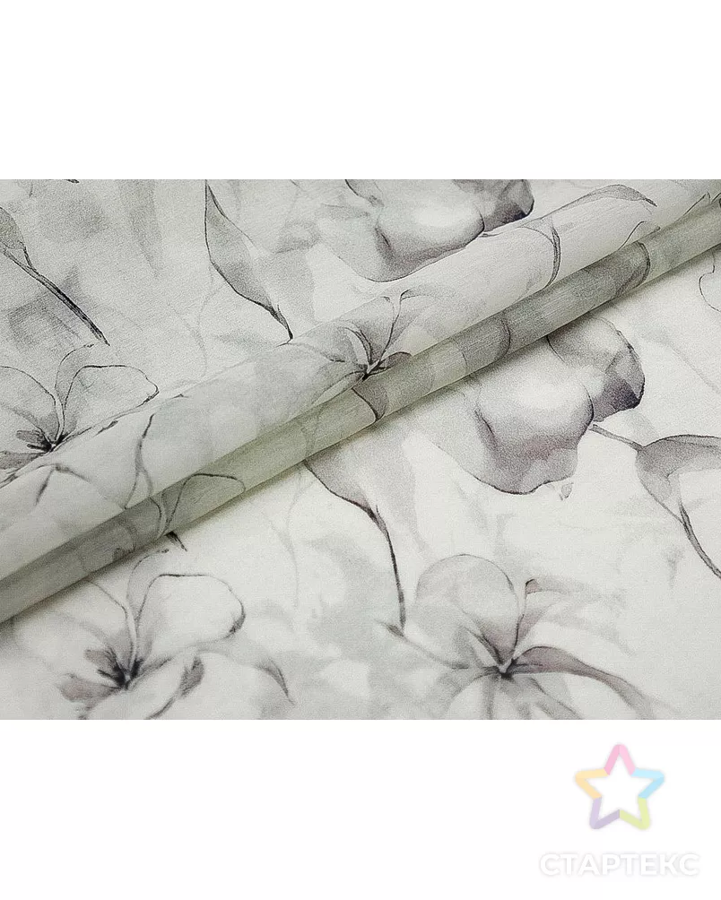 Блузочная ткань "Городские цветы" арт. ГТ-9255-1-ГТ5-11119-10-37-1 - рис. 2