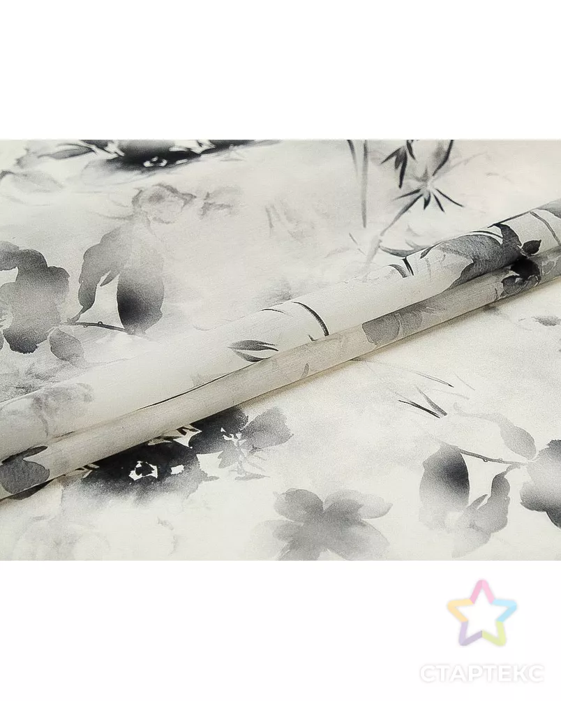 Блузочная ткань "Цветочное настроение" арт. ГТ-9256-1-ГТ5-11120-10-37-1 - рис. 2