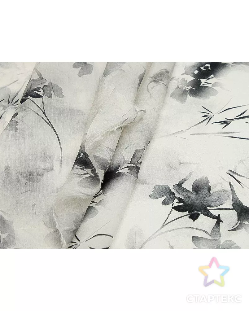 Блузочная ткань "Цветочное настроение" арт. ГТ-9256-1-ГТ5-11120-10-37-1 - рис. 5