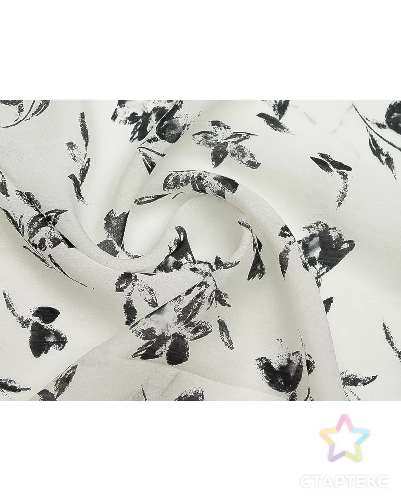 Блузочная ткань "Цветочный аромат" арт. ГТ-9258-1-ГТ5-11122-10-37-1 - рис. 1