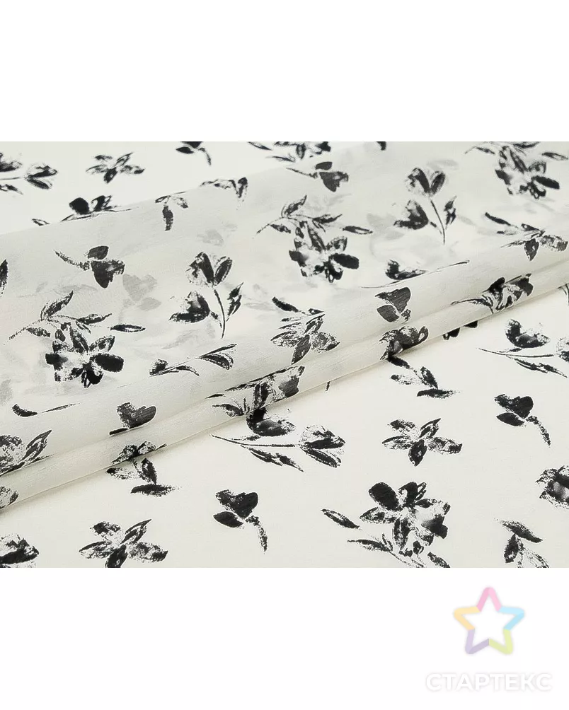 Блузочная ткань "Цветочный аромат" арт. ГТ-9258-1-ГТ5-11122-10-37-1 - рис. 2