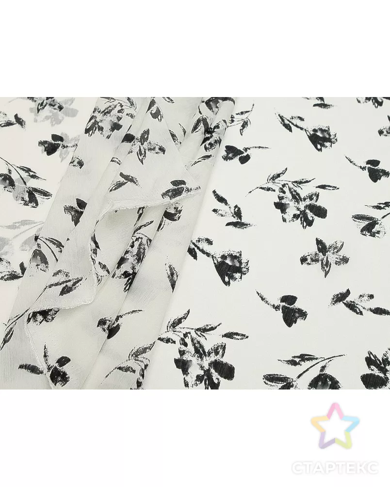 Блузочная ткань "Цветочный аромат" арт. ГТ-9258-1-ГТ5-11122-10-37-1 - рис. 5