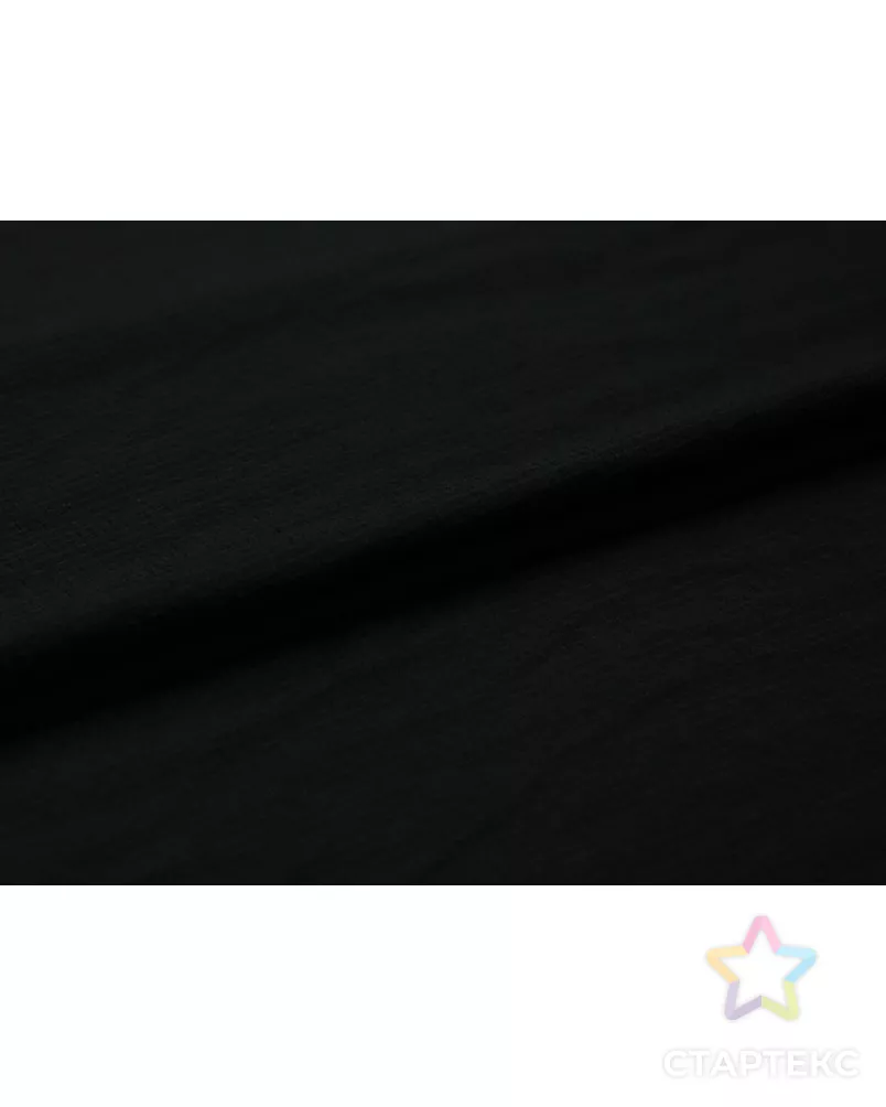 Блузочно-плательная ткань, с принтом "Чёрные квадратики" арт. ГТ-9502-1-ГТ5-11363-2-38-1 - рис. 2