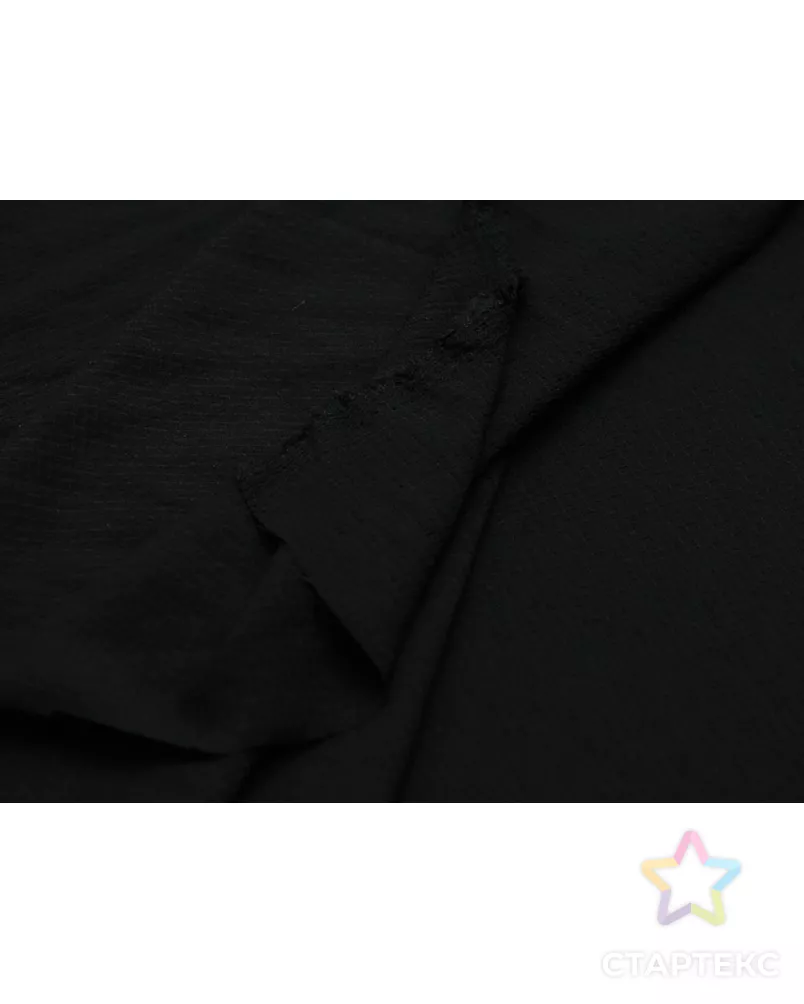 Блузочно-плательная ткань, с принтом "Чёрные квадратики" арт. ГТ-9502-1-ГТ5-11363-2-38-1 - рис. 5