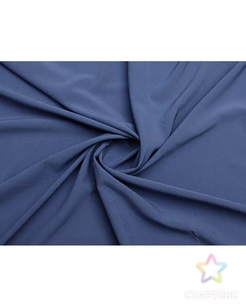 Блузочно-плательная ткань, яркого синего цвета арт. ГТ-9506-1-ГТ5-11399-1-30-1 - рис. 1