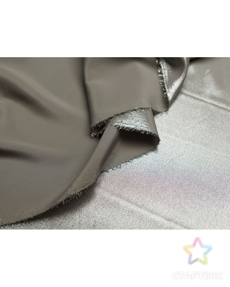 Блузочная ткань серо-бежевого цвета с блестками арт. ГТ-5060-1-ГТ-5-6705-1-29-1 2