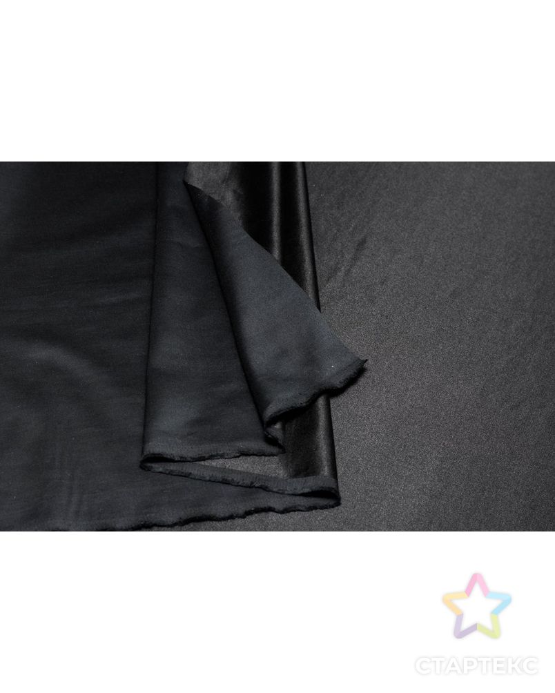 Блузочная ткань с атласным  эффектом, цвет черный арт. ГТ-5898-1-ГТ-5-7627-1-38-1 1