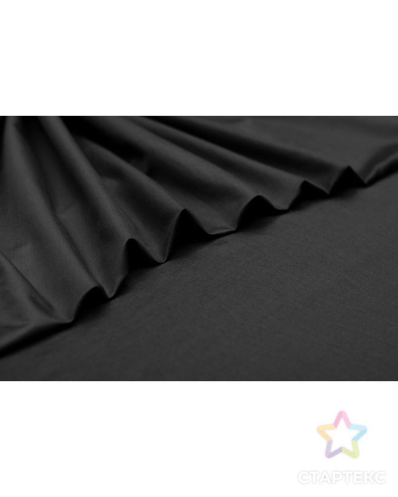 Блузочная ткань с атласным  эффектом, цвет черный арт. ГТ-5898-1-ГТ-5-7627-1-38-1 5