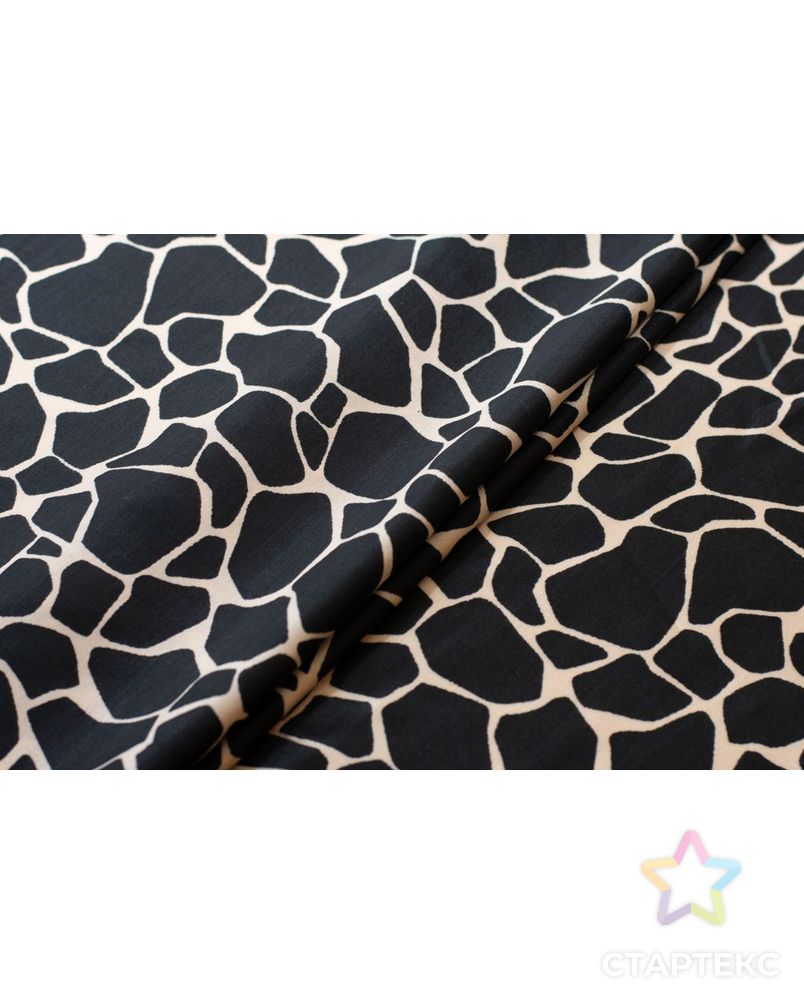 Блузочно-плательная ткань с рисунком "жираф", цвет коричнево-бежевый арт. ГТ-5986-1-ГТ-5-7720-13-21-1 3