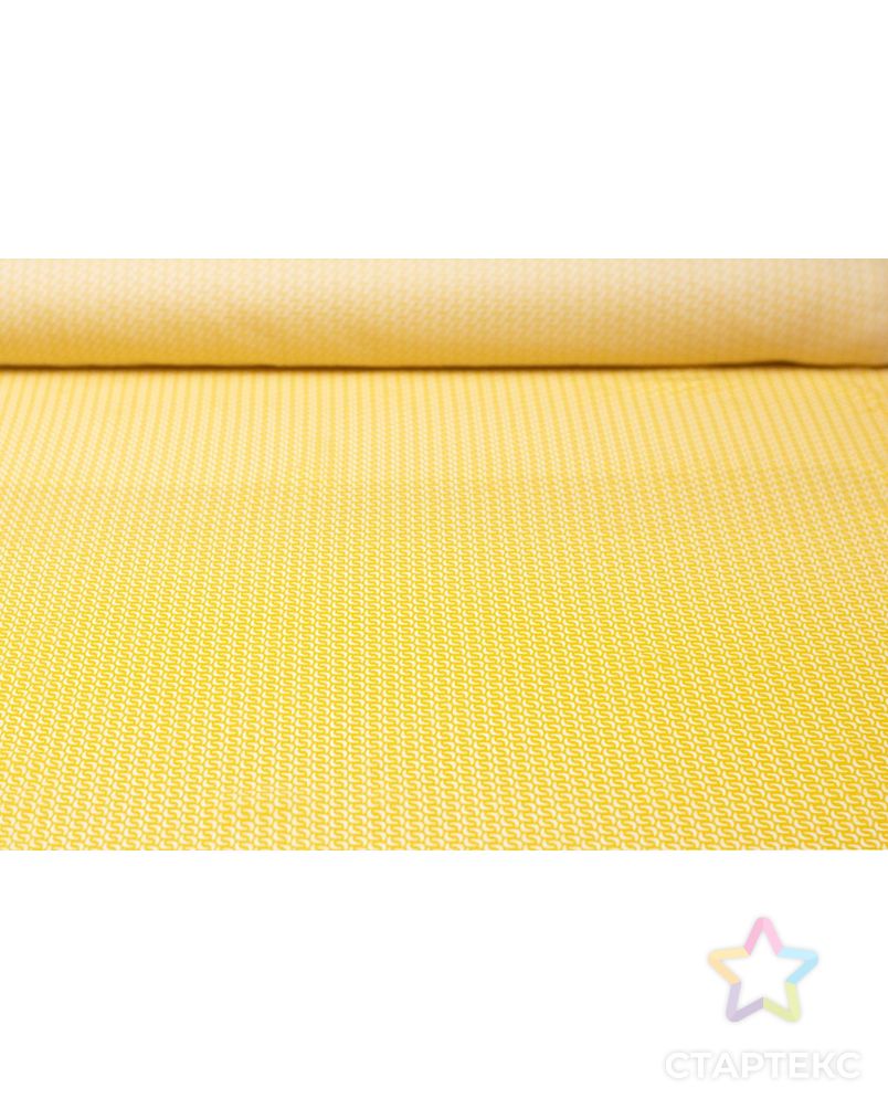 Блузочно-плательная ткань с принтом на желтом фоне арт. ГТ-6031-1-ГТ-5-7767-2-21-1