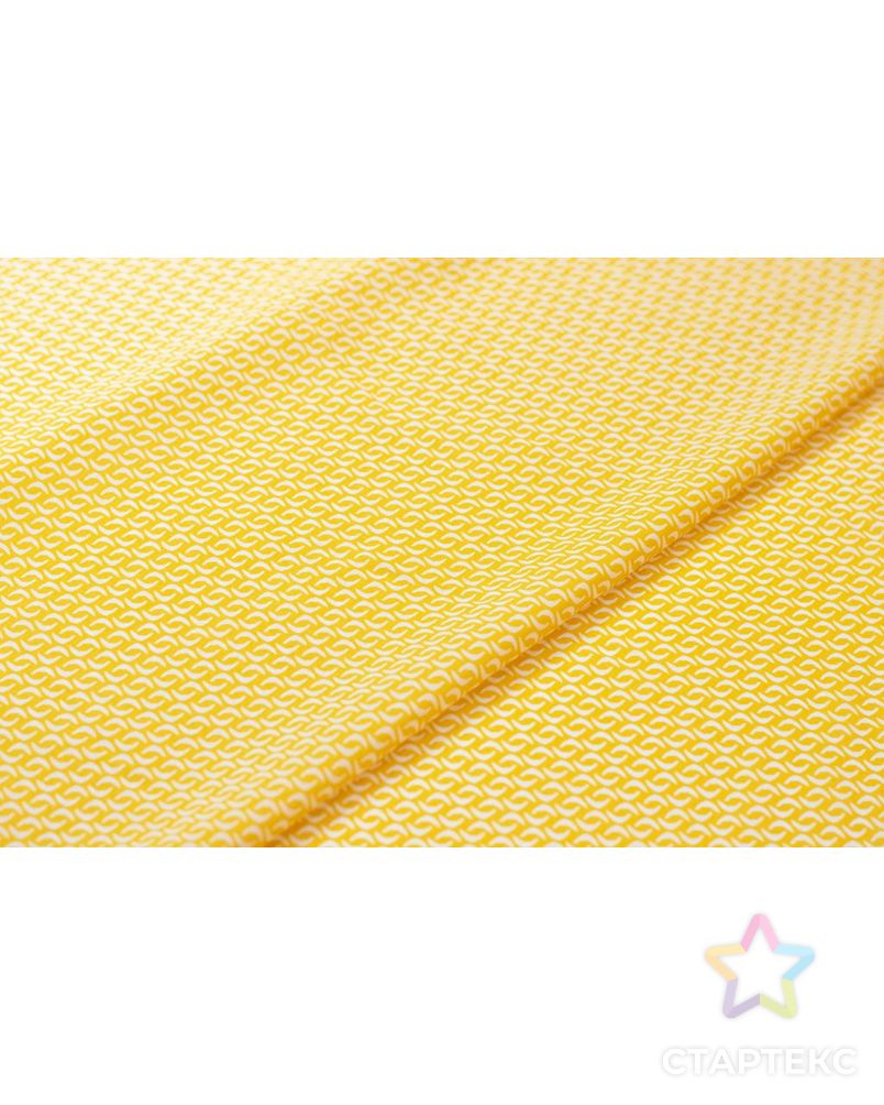 Блузочно-плательная ткань с принтом на желтом фоне арт. ГТ-6031-1-ГТ-5-7767-2-21-1 5