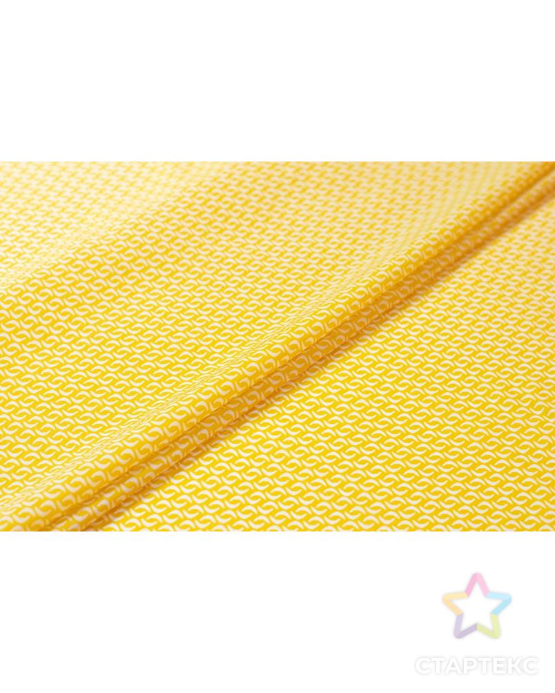 Блузочно-плательная ткань с принтом на желтом фоне арт. ГТ-6031-1-ГТ-5-7767-2-21-1 7