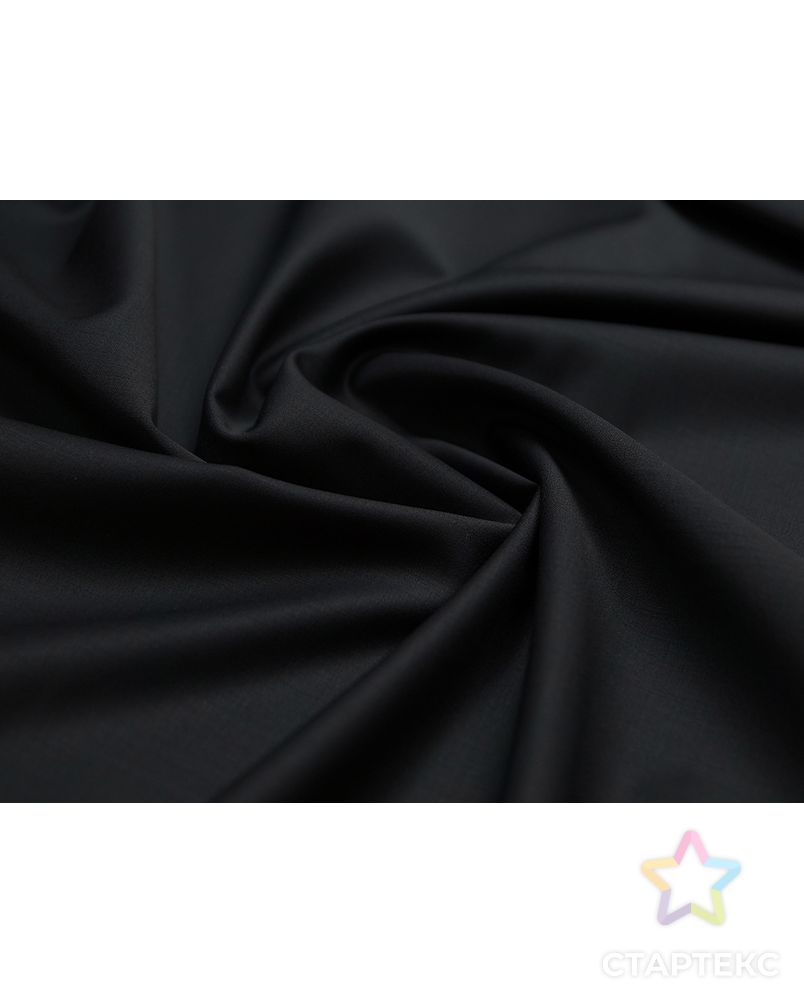 Тонкая шерстяная костюмная ткань "Jaguar" черного цвета арт. ГТ-4872-1-ГТ-50-6347-1-38-3