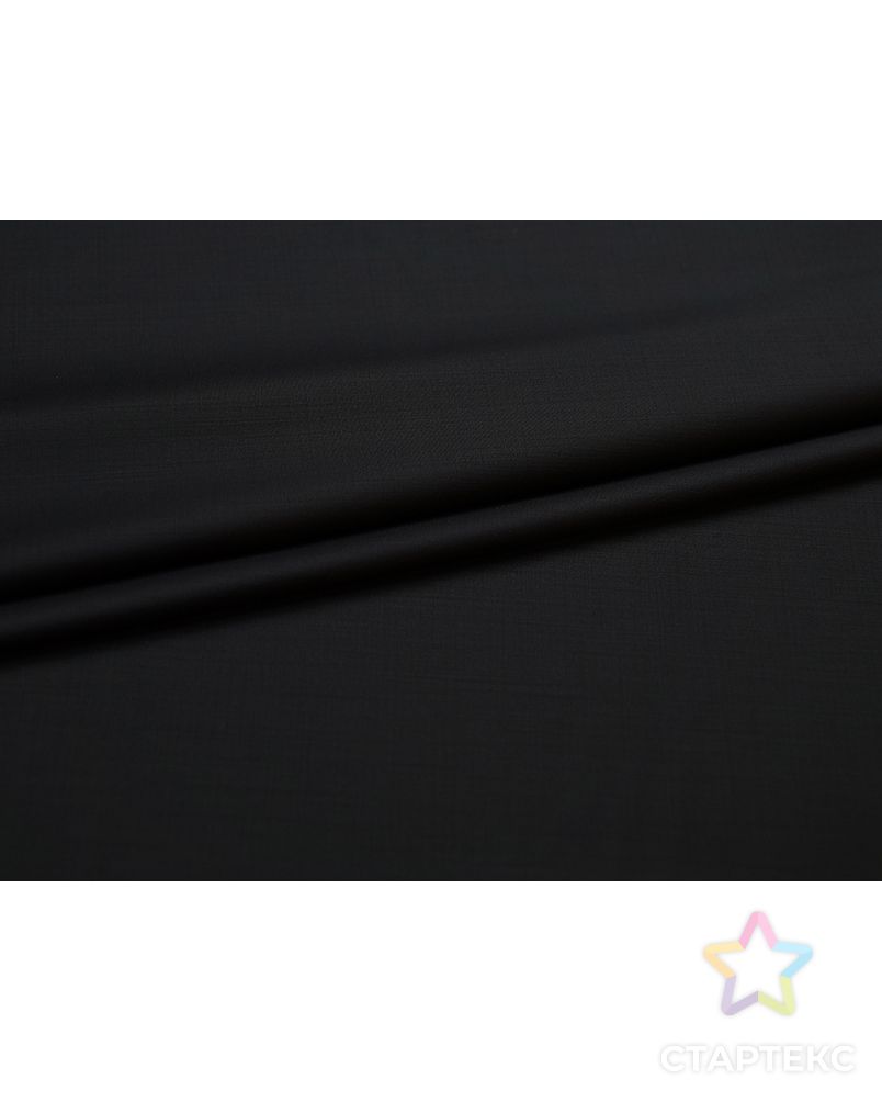 Тонкая шерстяная костюмная ткань "Jaguar" черного цвета арт. ГТ-4872-1-ГТ-50-6347-1-38-3 5