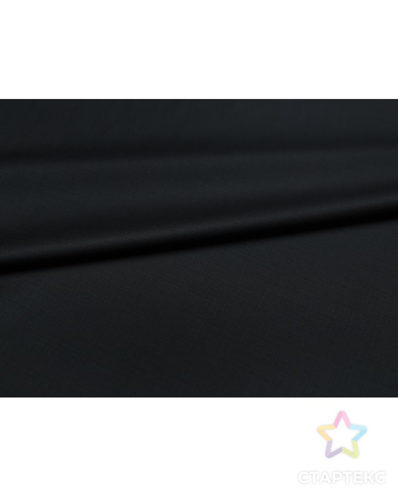 Двухсторонняя шерстяная костюмная ткань "Jaguar" цвет матовый черный арт. ГТ-4885-1-ГТ-50-6448-1-38-3