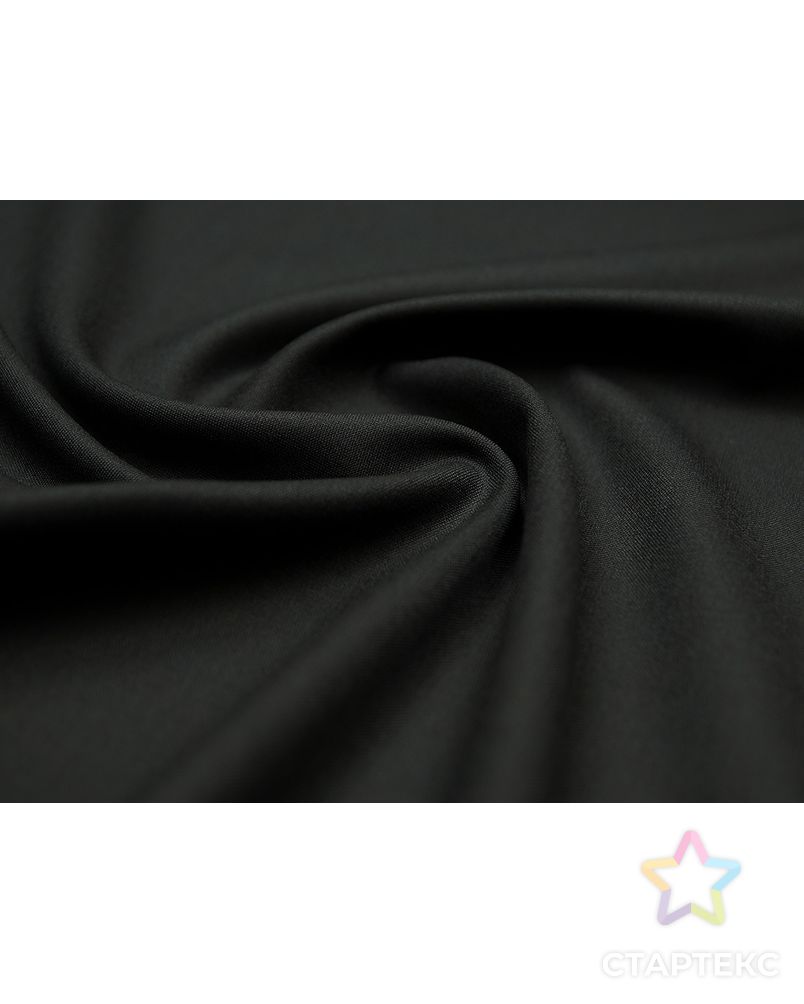 2х сторонняя костюмная ткань, пиратский черный цвет (239 гр/м2) арт. ГТ-3843-1-ГТ0000503 1